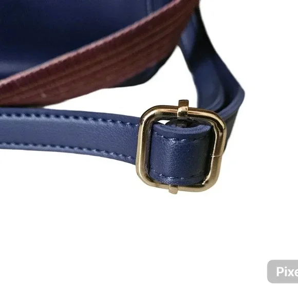 B. lush  by Passion Vegan Leather Shoulder Bag with Double Strap/ Lanyard - Picture 4 of 14